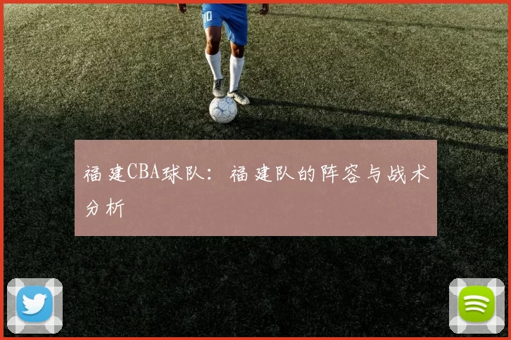 福建CBA球队：福建队的阵容与战术分析